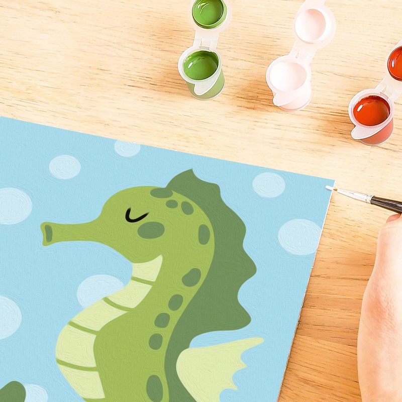 Ravensburger CreArt: - Cavalluccio Marino – Dipingere con i Numeri