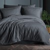 Hafaa Single Duvet Cover Set Hotel Quality Stripes Satin Bedding