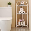 CICUFY Corner Shelf Stand Metal Bathroom Corner Shelf 3 Tier