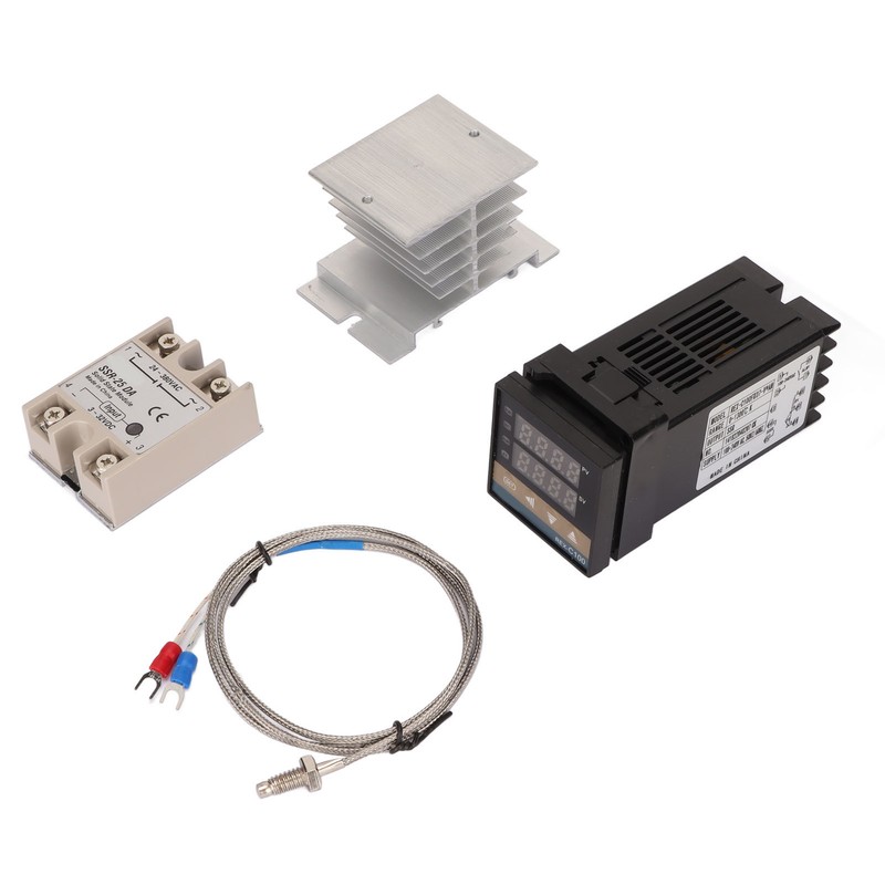 4PCS Digital PID Thermostat Quick Response Temperature Controller with Thermocouple