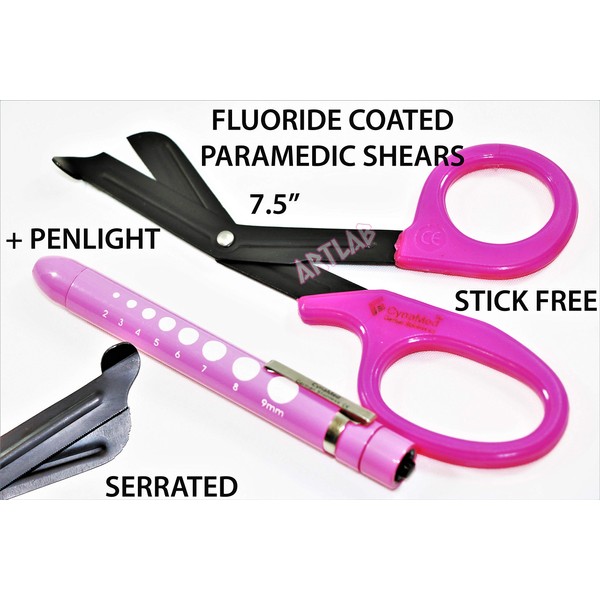 New German Tough Cut Fluoride EMT Paramedic Scissors 7.5" +
