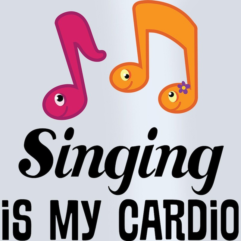 CafePress Singing Is My Cardio 16 oz Insulated Straw Tumbler