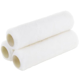 PinStone 3 Pack 9 Inch Paint Roller Covers, 1/2" Nap Special Mercerized Fabric for Ultra-Smooth and Flawless Finishes, Naps for 9 Inch Paint Roller Frame, Interior Painting, All Paints & Stains