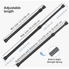 6Pcs Tension Rod, Goowin 30-50cm Tension Rods for curtains, No