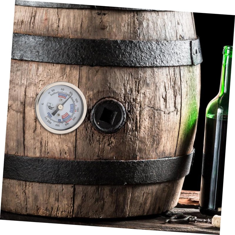 CHILDWEET Stainless Steel Wine Thermometer Precision Dial Temperature Monitor for