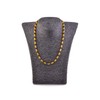 Genuine Amber Necklace - Polished Sphere and Cylinder Shaped Beads