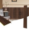 Art3d WPC Wainscoting Panels, 16-Pack 48 x 6 Inch 3D