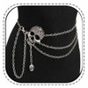 Skull Layered Waist Chain Belt - Punk Gothic Crossover Body