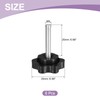 sourcing map 6Pcs M4 x 25mm Star Knobs, Plastic Hex