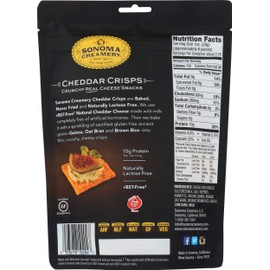 SONOMA CREAMERY Cheddar Crisps, 2.25 OZ