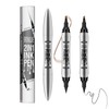 FunnAura 2PCS Double Ended Waterproof Eyebrow Pen, with 4 Micro
