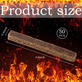Adnee Fire Charcoal Starter-Camp Fire Charcoal Starter Sticks-Fire Charcoal Starters for Fireplace, Wood Stove, Grill, Charcoal Chimney, BBQ Accessories (50)