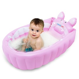 Relaxing Baby | Inflatable Baby Bathtub,Newborn Bathtub Seat for Infant,Non-Slip Baby Pool for Sitting up,Foldable Toddler Tub Shower,Portable Travel Bath for Kids 0-6 Year