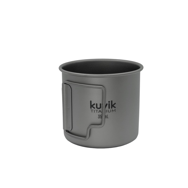 Kuvik 350ml Titanium Cup - Ultralight and Compact Pot for