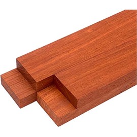 Woodchucks Wood 3/4 Inch x 2 Inch x 16 Inch Solid Padauk Hardwood Lumber Boards as Cutting Board Wood (10 Pack)