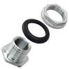 Rierdge 2 Pack Bulkhead Water Tank Fitting, 3/4" Stainless Steel