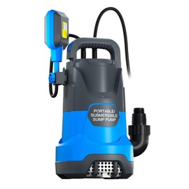 PANRANO 1/3 HP Submersible Sump Pump with Automatic Float for Pool Hot Tub Drainage Basement Flood