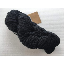 Aslan Trends Lecco #0019 Black 100% Cotton Yarn, Thin Thick, 100 Grams, Bulky