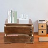 BRICZUNA 15.75 * 11 * 8.66in Desktop Storage Cabinet with