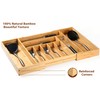 Umilife Extra Large Expandable Kitchen Siverware Utensils Drawer Organizer, 19"