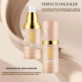 Base De Maquillaje Ikzee Fundation Medium 30ml Kit 2pz