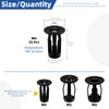 Glarks Jack Nuts Kit Metric M4 Black Petal Nuts Expansion