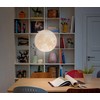 KRIPINC 3D Print Ceiling Light Moon, Creative Pendant Light Moon,