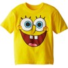 Nickelodeon Boys' Toddler Spongebob Squarepants Tee Shirt, Yellow Big Face