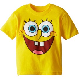 Nickelodeon Boys' Toddler Spongebob Squarepants Tee Shirt, Yellow Big Face