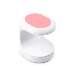 Roczential UV Light, Gel Nail Light, USB Type, 16W, Egg Shape, LED, Curing Light, For Resin, LED Nail Dryer, Lightweight, Easy to Carry, Both Hands and Feets, For DIY Nails at Home (Pink)