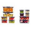 Rubbermaid Brilliance BPA-Free Airtight Food Storage Containers, 24-Piece Set, Easy