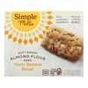 Simple Mills Bar Soft Baked Nutty Banana Bread Almond -