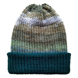 Soft Stylish Winter Hat Double Layered Cuffed Knitted Unisex Beanie for Women & Men (US, Alpha, One Size, Forest)