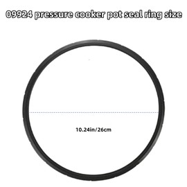 (2Pack) 09924 Professional Pressure Cooker Cannister Sealing Ring Kit - Compatible with Presto 0128206 0128202 0128203 0128204 0128303 0126306 High-Temperature Resistant Silicone O-Ring
