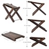 Wood Guitar Footstool, 3-Position Height Adjustable Guitar Foot Rest/Solid Wood