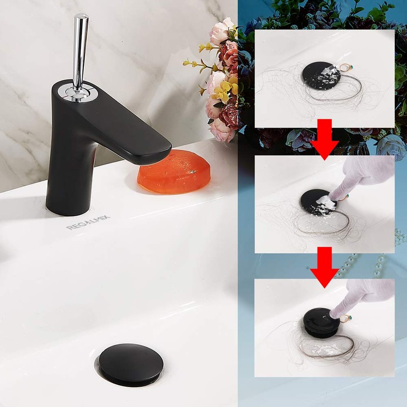 REGALMIX Pop Up Drain, Bathroom Faucet Vessel Vanity Sink Drain