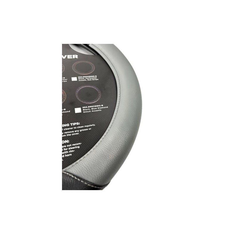 AUTOMANN Premium Vinyl Semi Truck Steering Wheel Cover, 18 inch