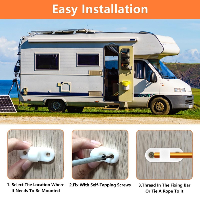 AOROPS Awning Eyelets Set, 20 Pieces Awning Awning for Motorhome