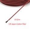 φ3mm 12K 33Ω Carbon Fibre Heating Wire 200℃ High Temperature