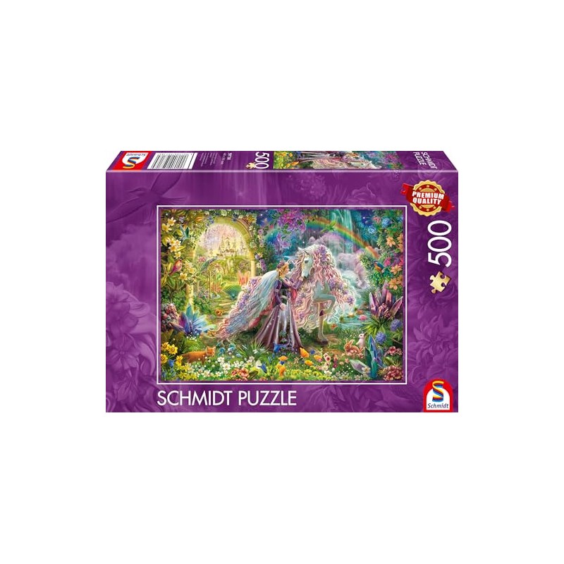 Schmidt Spiele 59718 Dream Journey with Unicorn 500 Pieces Puzzle