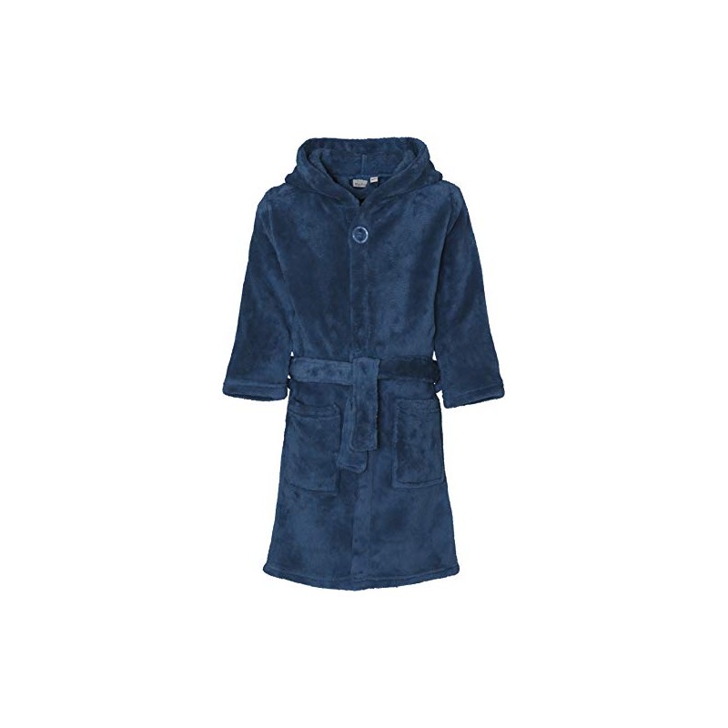 Playshoes Fleece Bathrobe, Unisex Children's Dressing Gown, navy