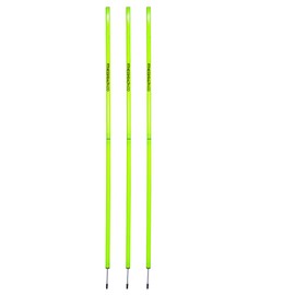 Fitness Health Rugby Football Speed Training Conditioning Drill Set | 8 Agility Saucer Cones | 3pc Slalom Poles Highly Visible Coaching Football Pole | 4 Meters Long Speed Training Ladder