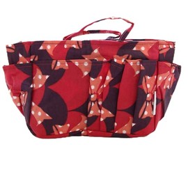 The Plaid Purse Bag Organizer - Red Ribbons