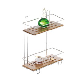 Axentia Bonja 282091 Wall-Mounted Shelving Unit with 2 Shelves 26.5 x 11 x 32 cm