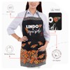 AMBORELLA, Mandil de Cocina Negro, Unisex, Set de 3 piezas