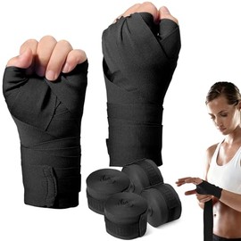 Vendas de Boxeo, 4 Piezas de 5 Metros de Largo Vendas Elasticas para Boxeo, Guardamanos de Boxeo, Vendas para Artes Marciales Mixtas Guardamanos Elást