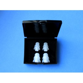 4 Pcs : 2 Small and 2 Large Clear Triple Flange Earbuds Eartips Set Compatible with Westone UM1, UM2, UM2 RC, UM3, UM3 RC, UM3X, UM3x RC and Westone 1, 2, 3, 4, 4R In-Ear Stereo Earphones Headset