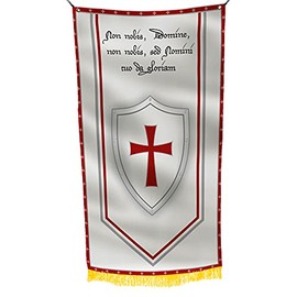 Knights Templar Secretive Order Cross Hidden History Holy Warriors Church’s Oldest Military Christian Army 3x5 feet Flag Banner Vivid Color Double Stitched Brass Grommets
