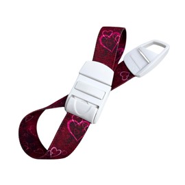 ROLSELEY Medical Nurse Tourniquet with RED HEARTS LOVE Pattern with ABS Plastic Buckle Latex Free Elastic Band Perfect for Doctors, Nurses, Students and Paramedics