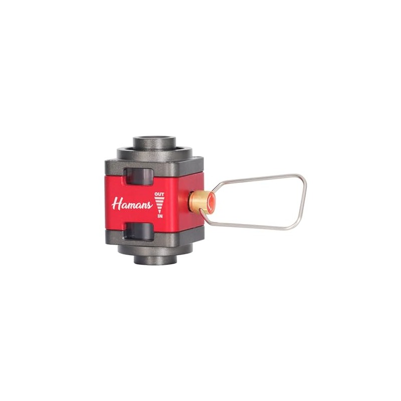 Hamans Gas Canister Refill Adapter with Visible Windows, Fuel Transfer